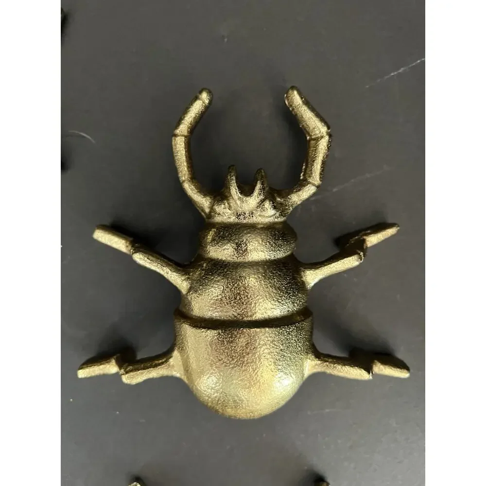 4 Metal Spider Insect Bugs Wall Figurine Hanging Halloween Fence Art Decor 4”-5”